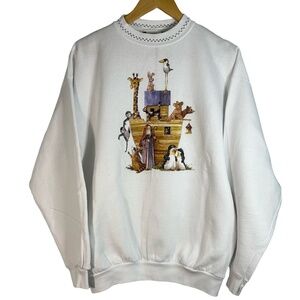 *Vintage* 1992 Orvis Tultex Noah’s Arc‎ Graphic Pullover Crewneck Extremely Rare